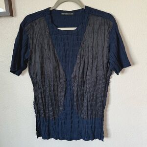 Issey Miyake Men 2017aw T-shirt Pleats Aperture Vest Style Size: 1 / Small